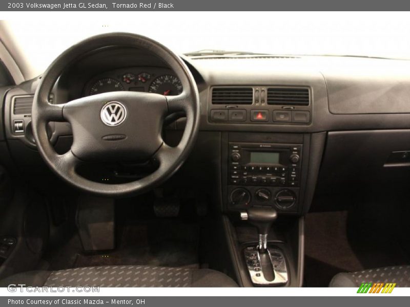 Tornado Red / Black 2003 Volkswagen Jetta GL Sedan