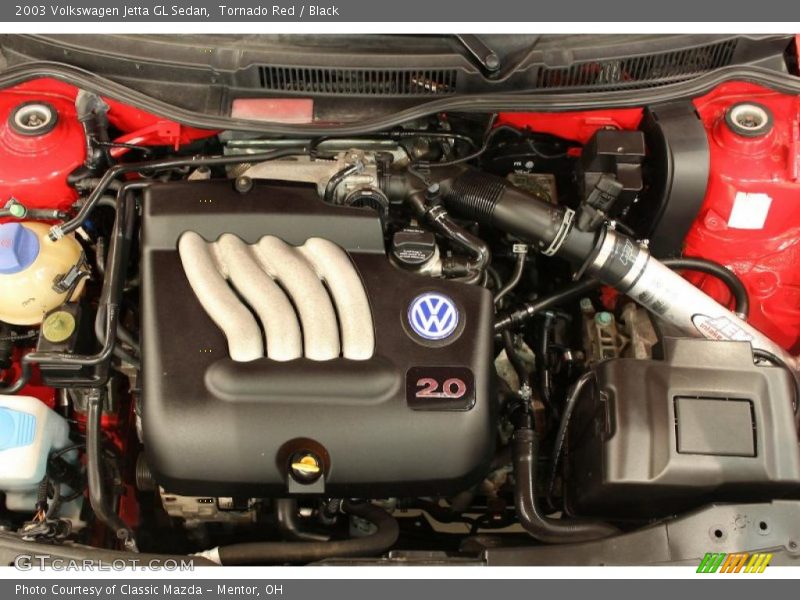 Tornado Red / Black 2003 Volkswagen Jetta GL Sedan