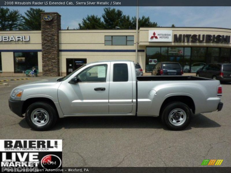 Sierra Silver Metallic / Slate 2008 Mitsubishi Raider LS Extended Cab