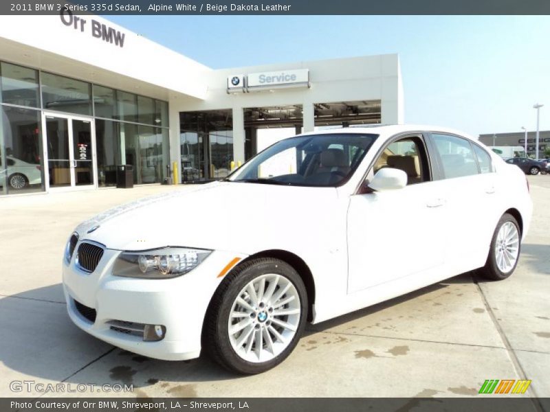 Alpine White / Beige Dakota Leather 2011 BMW 3 Series 335d Sedan