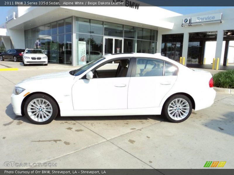 Alpine White / Beige Dakota Leather 2011 BMW 3 Series 335d Sedan