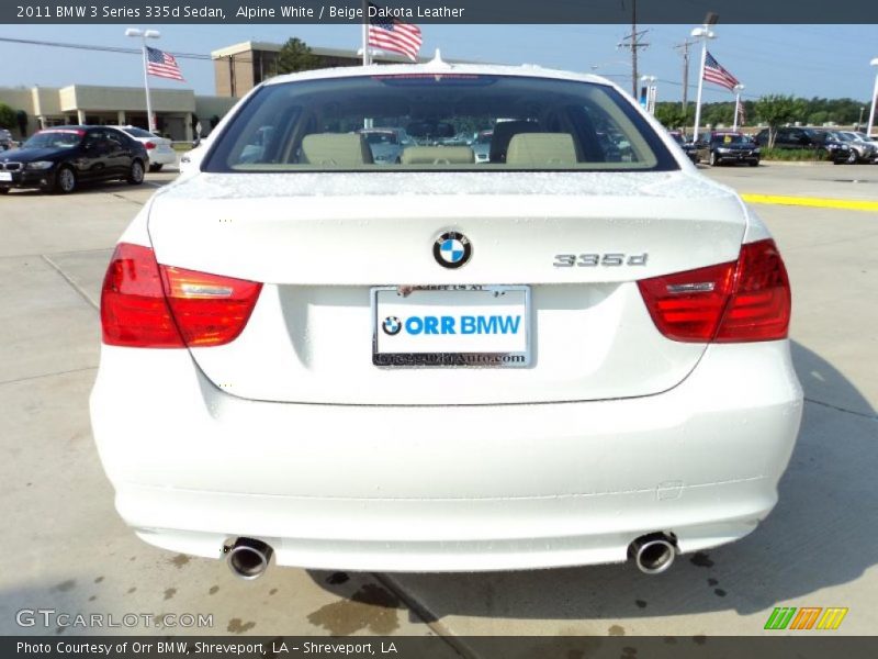 Alpine White / Beige Dakota Leather 2011 BMW 3 Series 335d Sedan