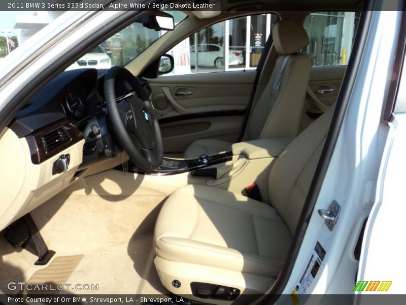 Alpine White / Beige Dakota Leather 2011 BMW 3 Series 335d Sedan