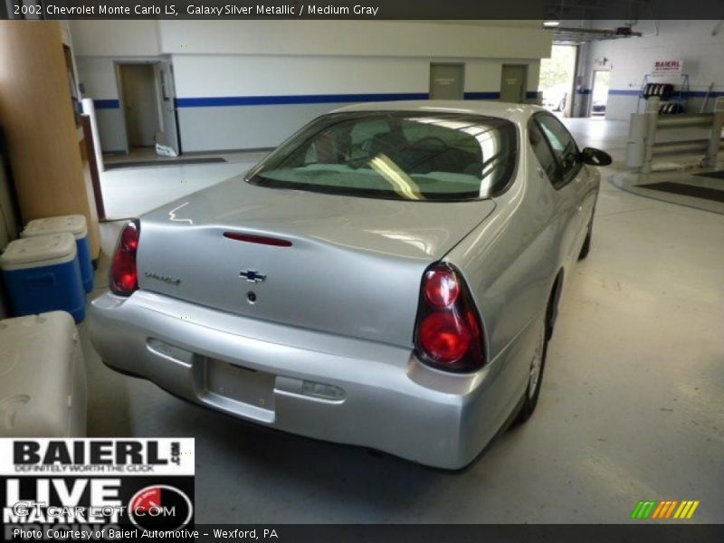 Galaxy Silver Metallic / Medium Gray 2002 Chevrolet Monte Carlo LS