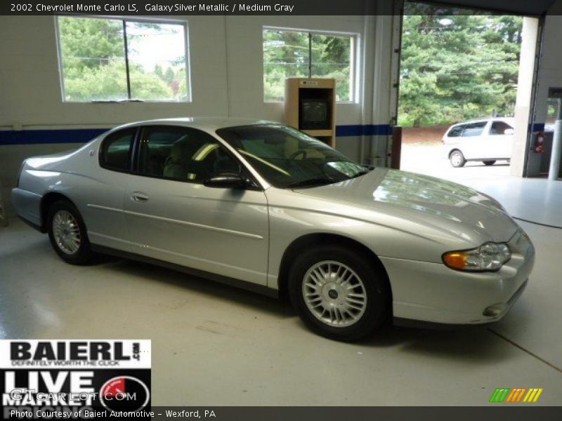 Galaxy Silver Metallic / Medium Gray 2002 Chevrolet Monte Carlo LS