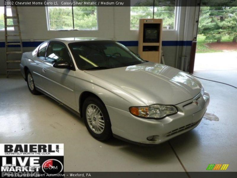 Galaxy Silver Metallic / Medium Gray 2002 Chevrolet Monte Carlo LS