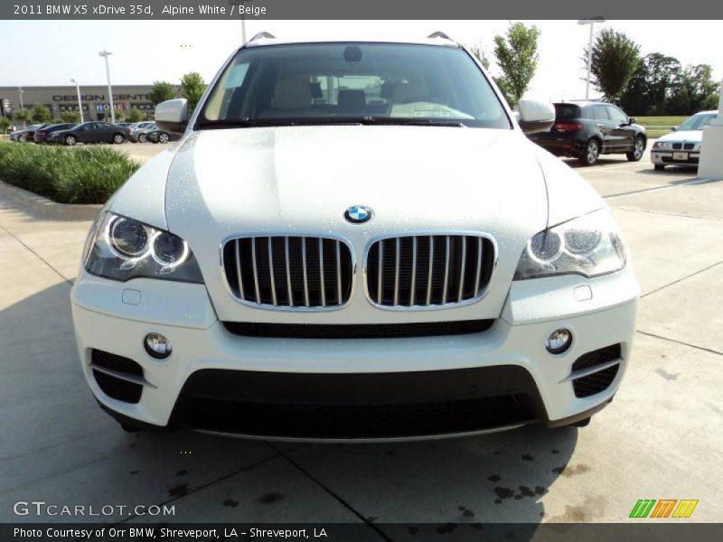Alpine White / Beige 2011 BMW X5 xDrive 35d