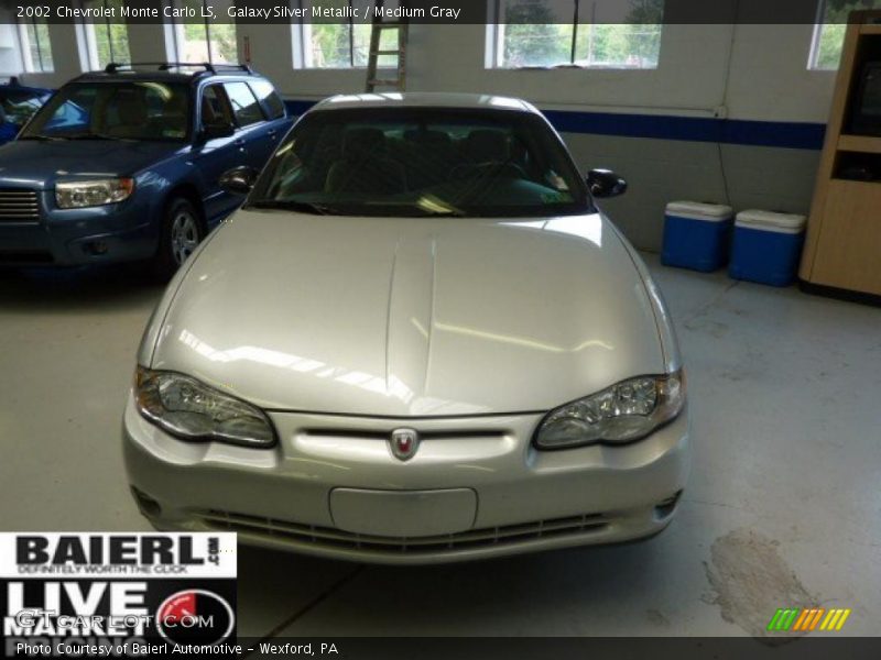 Galaxy Silver Metallic / Medium Gray 2002 Chevrolet Monte Carlo LS