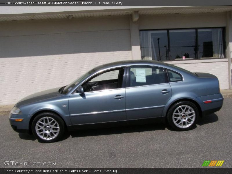 Pacific Blue Pearl / Grey 2003 Volkswagen Passat W8 4Motion Sedan