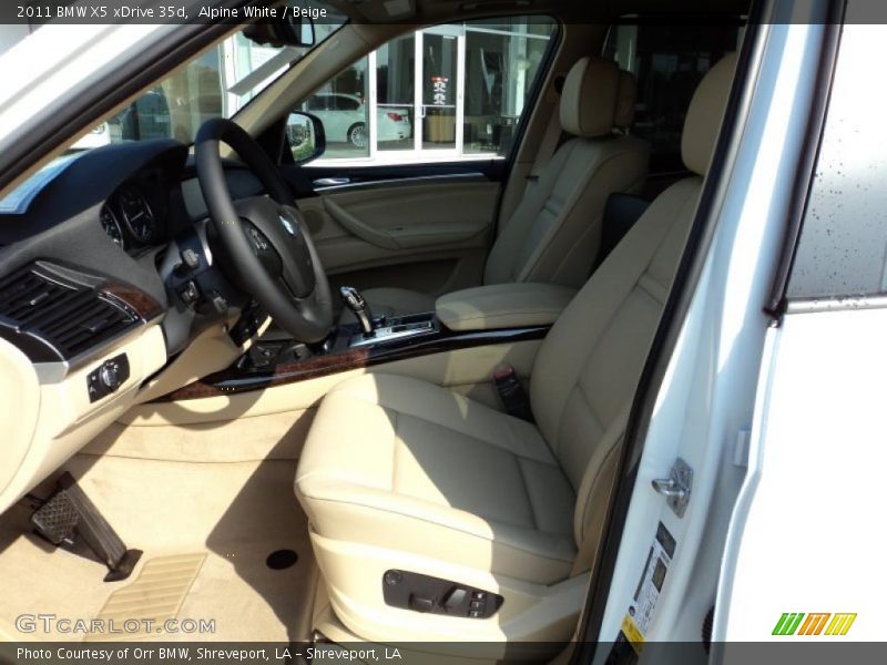 Alpine White / Beige 2011 BMW X5 xDrive 35d