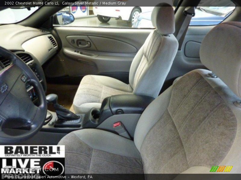 Galaxy Silver Metallic / Medium Gray 2002 Chevrolet Monte Carlo LS
