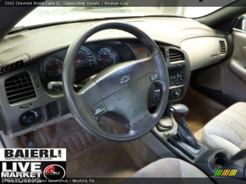 Galaxy Silver Metallic / Medium Gray 2002 Chevrolet Monte Carlo LS