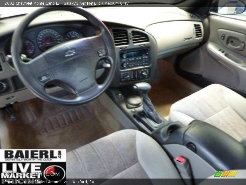 Galaxy Silver Metallic / Medium Gray 2002 Chevrolet Monte Carlo LS