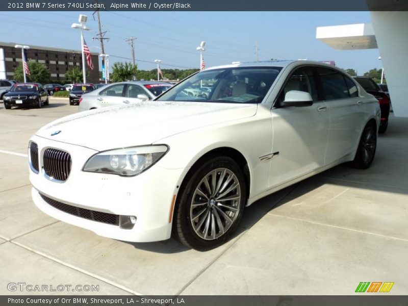 Alpine White / Oyster/Black 2012 BMW 7 Series 740Li Sedan