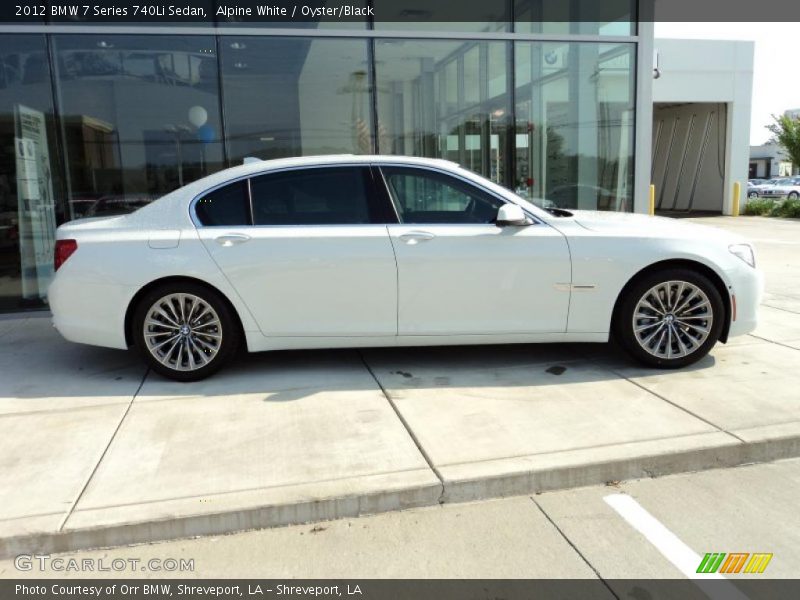 Alpine White / Oyster/Black 2012 BMW 7 Series 740Li Sedan