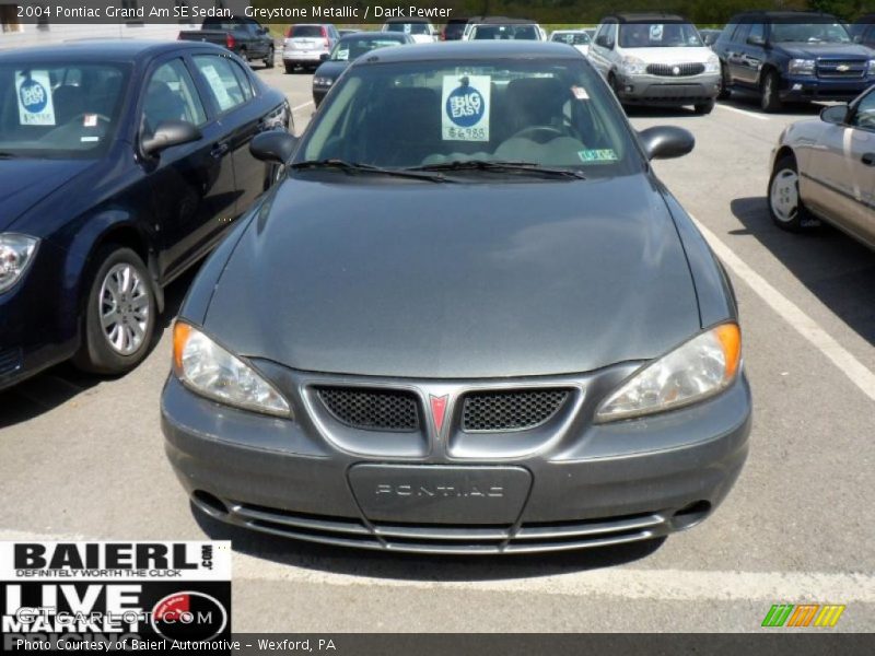 Greystone Metallic / Dark Pewter 2004 Pontiac Grand Am SE Sedan