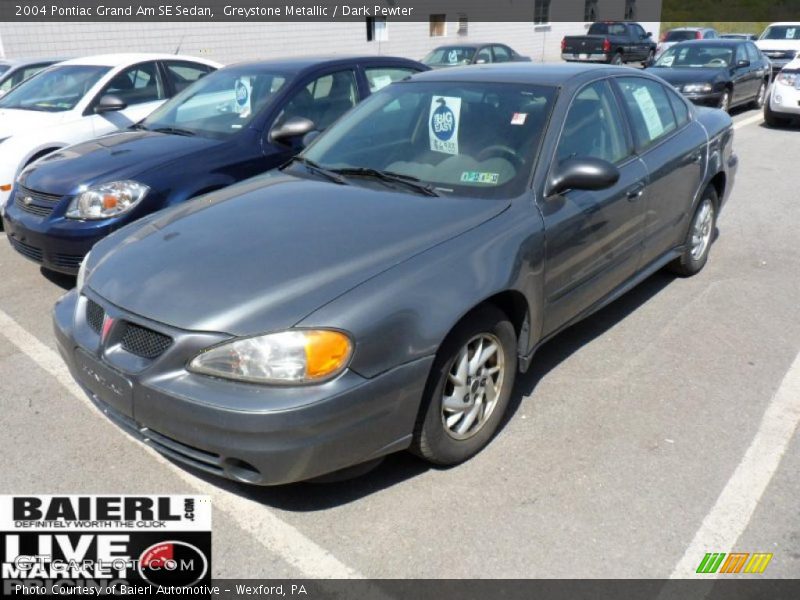Greystone Metallic / Dark Pewter 2004 Pontiac Grand Am SE Sedan