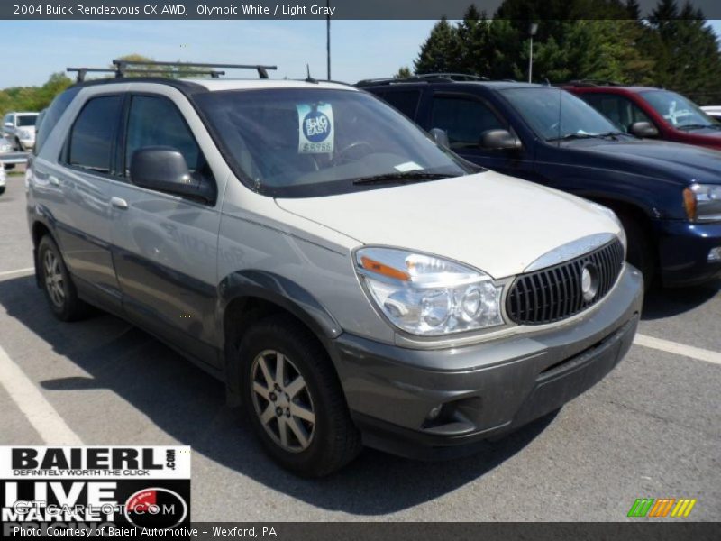 Olympic White / Light Gray 2004 Buick Rendezvous CX AWD