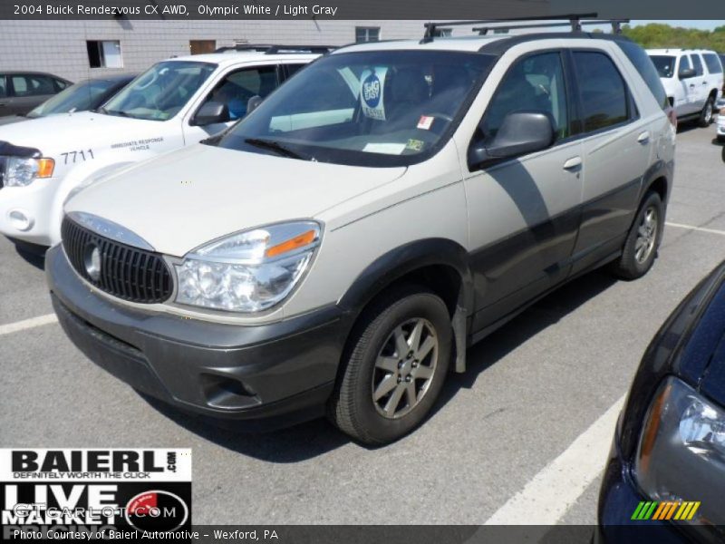 Olympic White / Light Gray 2004 Buick Rendezvous CX AWD