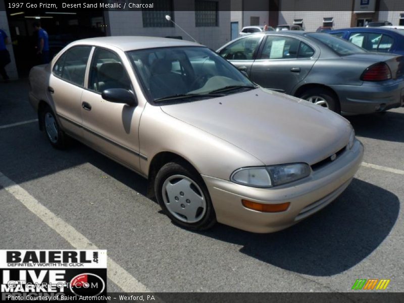 Desert Sand Metallic / Charcoal 1997 Geo Prizm