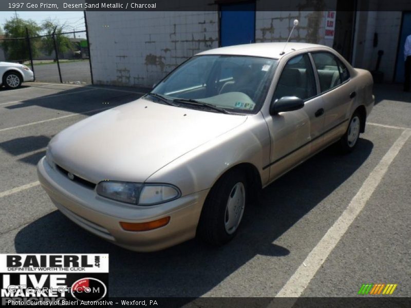 Desert Sand Metallic / Charcoal 1997 Geo Prizm