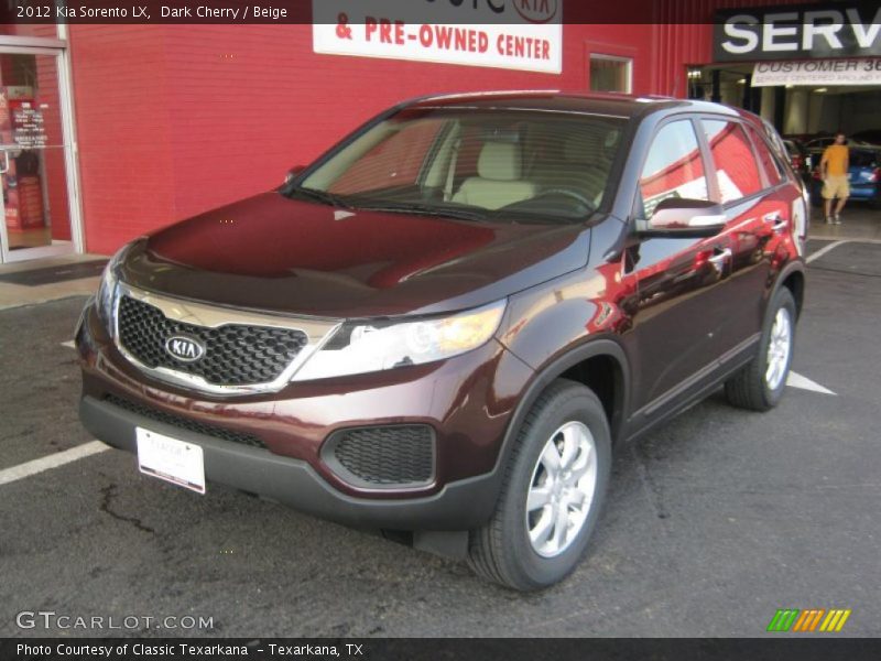 Dark Cherry / Beige 2012 Kia Sorento LX