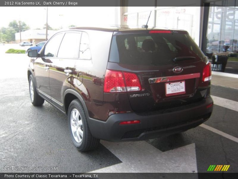Dark Cherry / Beige 2012 Kia Sorento LX
