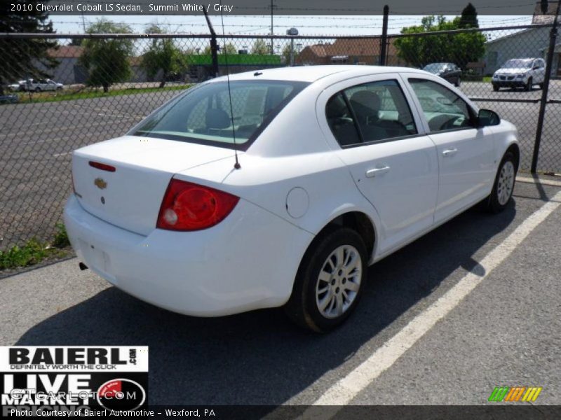 Summit White / Gray 2010 Chevrolet Cobalt LS Sedan