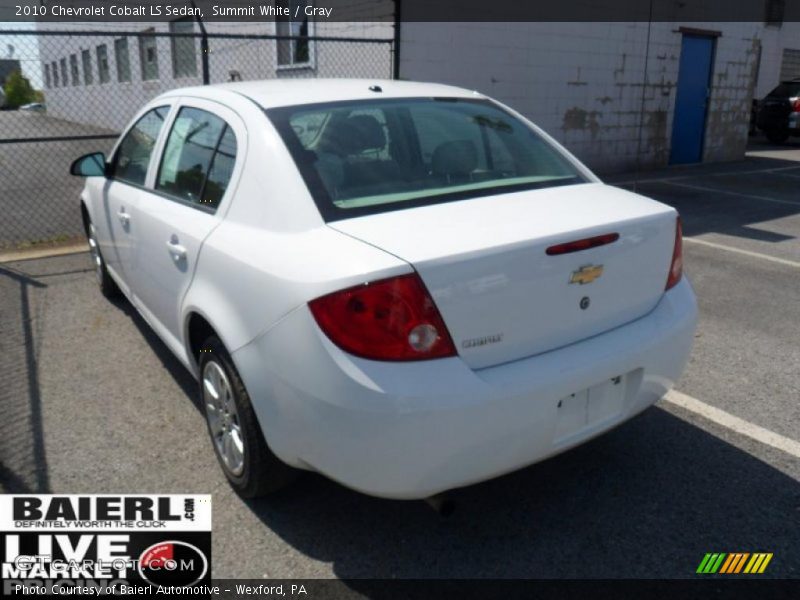 Summit White / Gray 2010 Chevrolet Cobalt LS Sedan