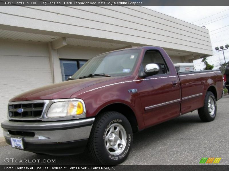 Dark Toreador Red Metallic / Medium Graphite 1997 Ford F150 XLT Regular Cab