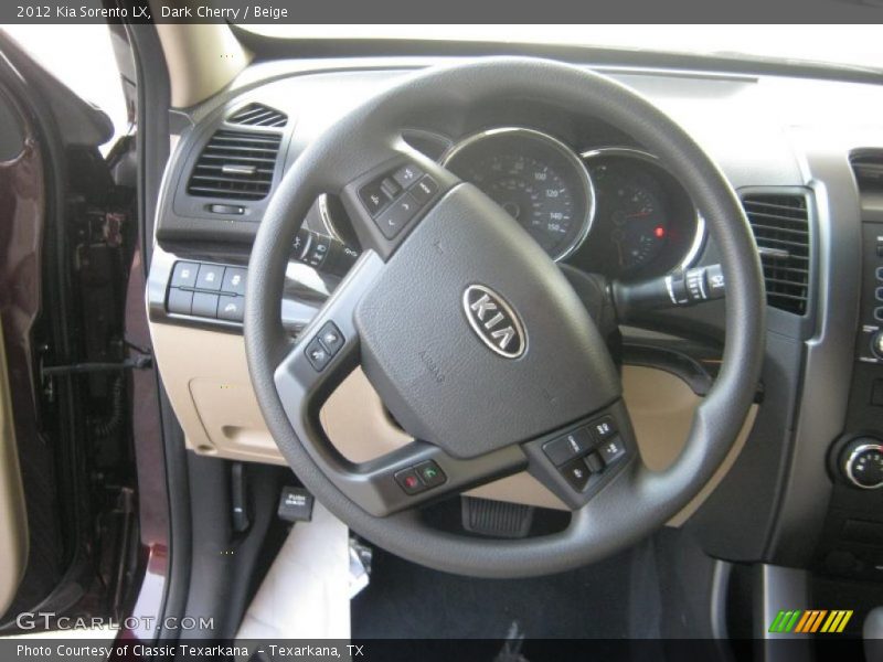 Dark Cherry / Beige 2012 Kia Sorento LX