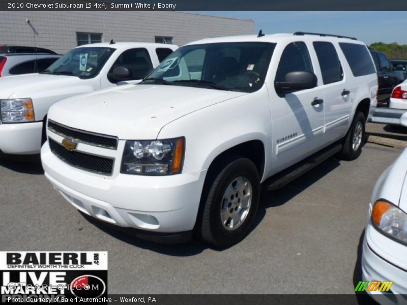 Summit White / Ebony 2010 Chevrolet Suburban LS 4x4