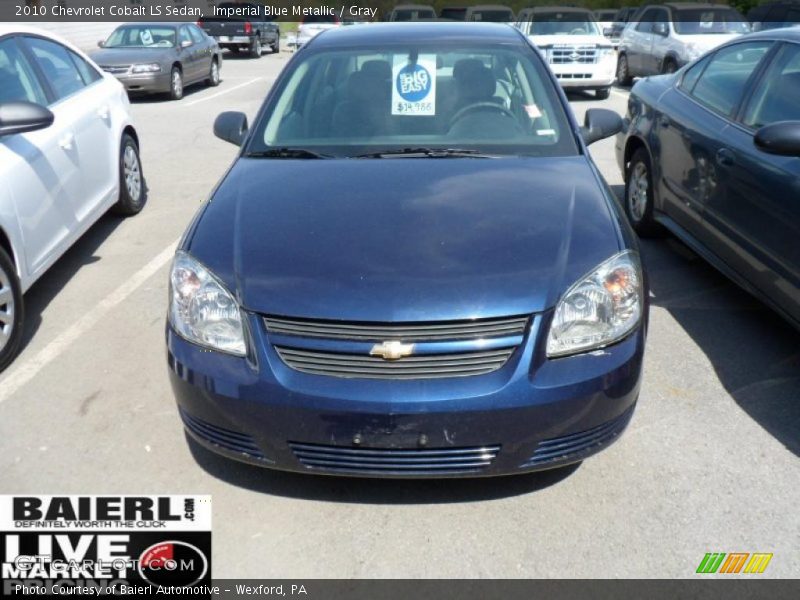 Imperial Blue Metallic / Gray 2010 Chevrolet Cobalt LS Sedan