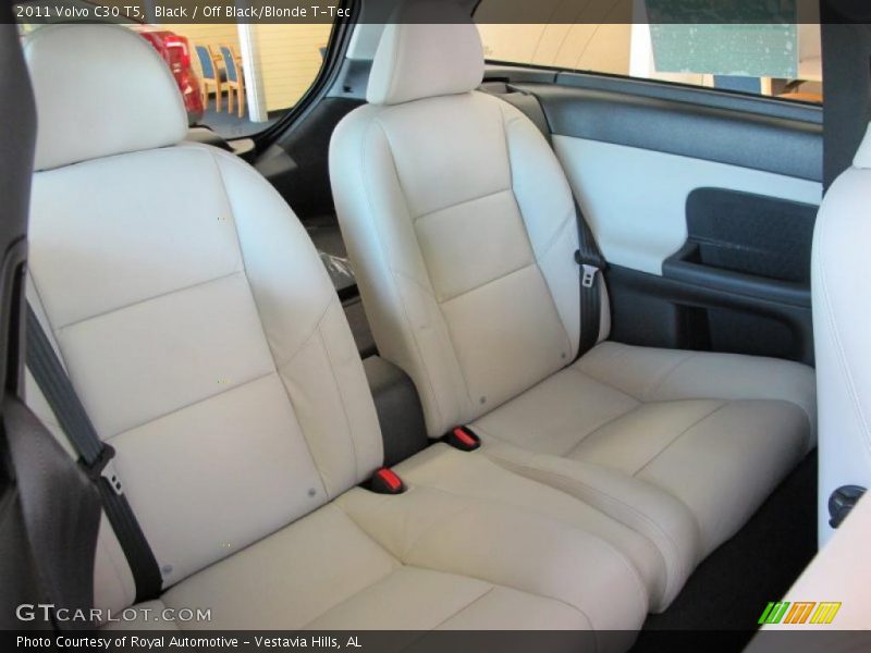  2011 C30 T5 Off Black/Blonde T-Tec Interior