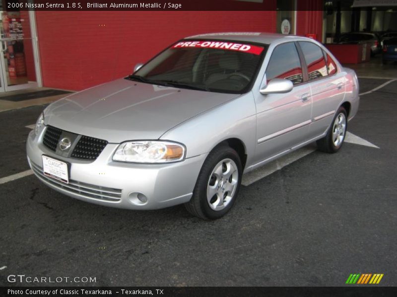 Brilliant Aluminum Metallic / Sage 2006 Nissan Sentra 1.8 S