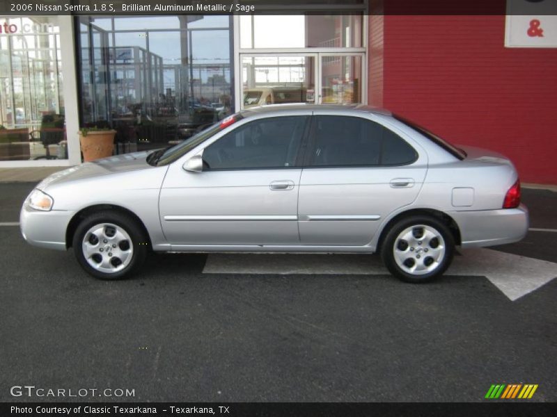 Brilliant Aluminum Metallic / Sage 2006 Nissan Sentra 1.8 S