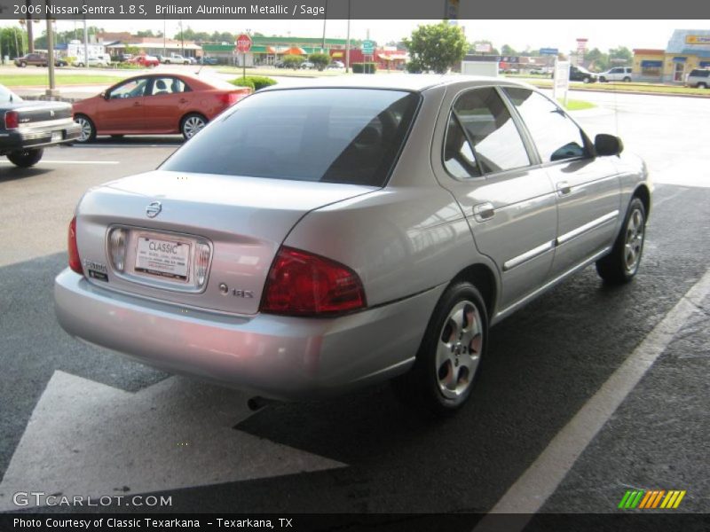 Brilliant Aluminum Metallic / Sage 2006 Nissan Sentra 1.8 S