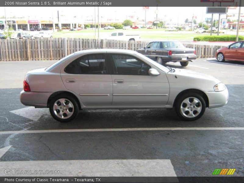 Brilliant Aluminum Metallic / Sage 2006 Nissan Sentra 1.8 S