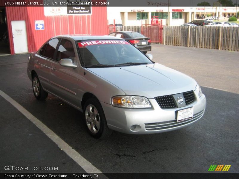 Brilliant Aluminum Metallic / Sage 2006 Nissan Sentra 1.8 S