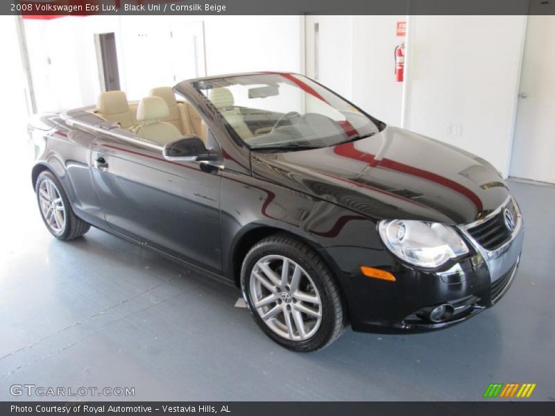 Black Uni / Cornsilk Beige 2008 Volkswagen Eos Lux