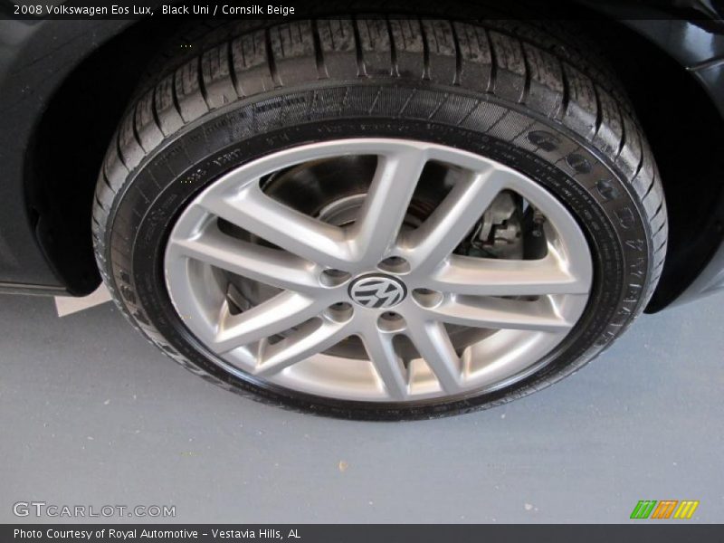 Black Uni / Cornsilk Beige 2008 Volkswagen Eos Lux