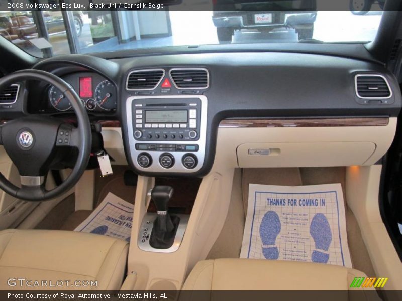 Black Uni / Cornsilk Beige 2008 Volkswagen Eos Lux
