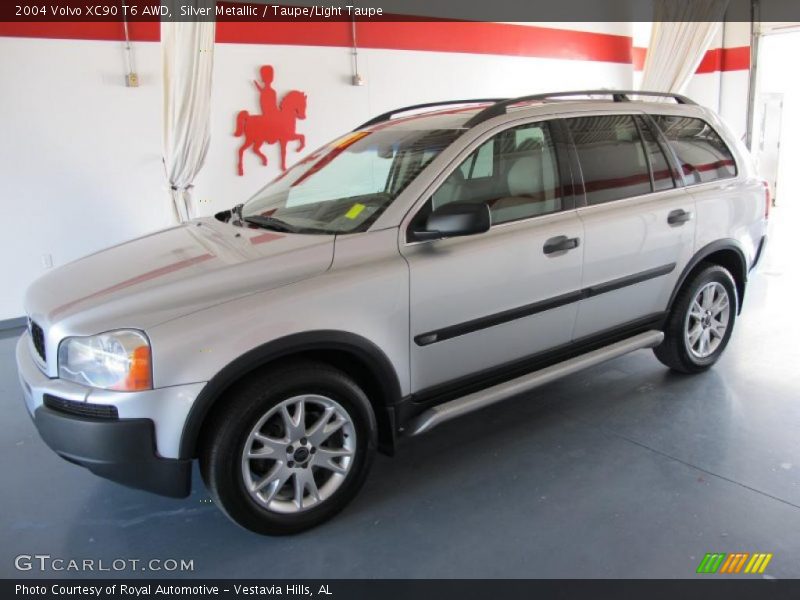 Silver Metallic / Taupe/Light Taupe 2004 Volvo XC90 T6 AWD