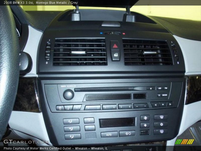 Montego Blue Metallic / Grey 2008 BMW X3 3.0si