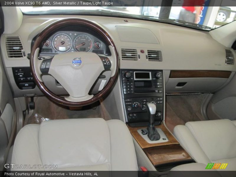 Silver Metallic / Taupe/Light Taupe 2004 Volvo XC90 T6 AWD