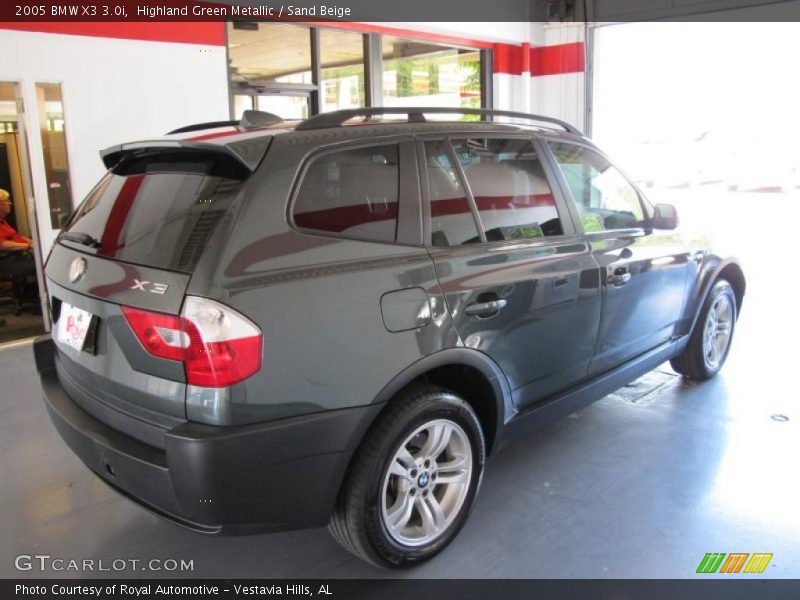 Highland Green Metallic / Sand Beige 2005 BMW X3 3.0i
