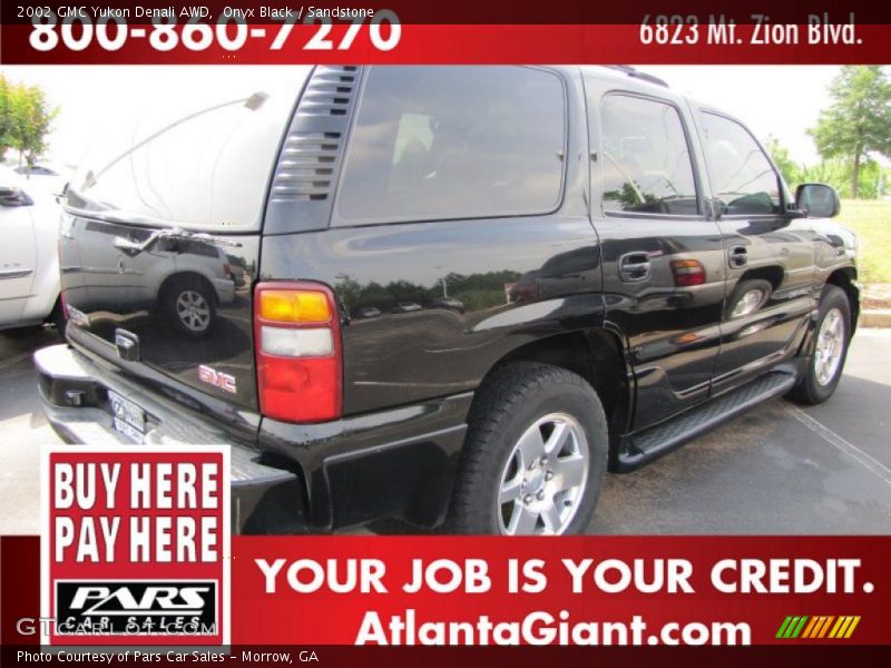 Onyx Black / Sandstone 2002 GMC Yukon Denali AWD