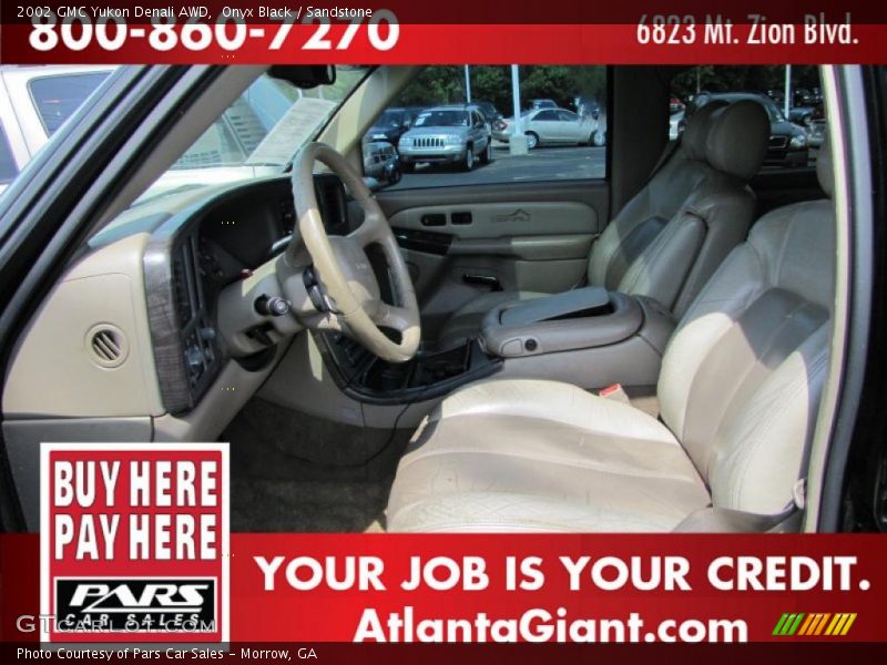 Onyx Black / Sandstone 2002 GMC Yukon Denali AWD