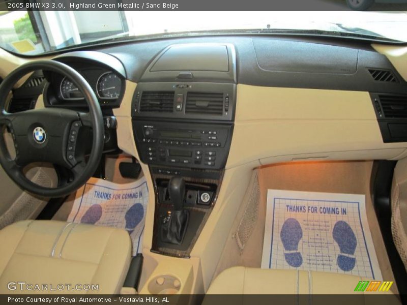 Highland Green Metallic / Sand Beige 2005 BMW X3 3.0i