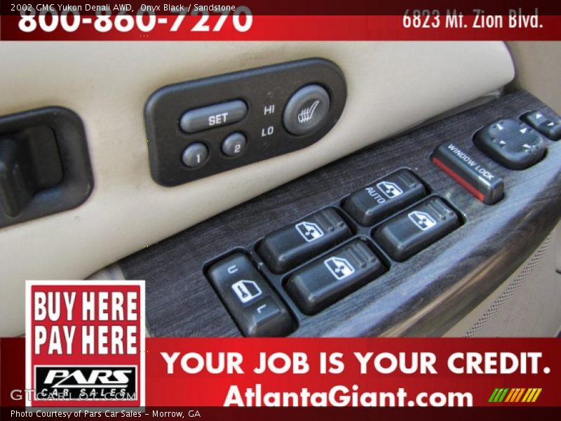 Onyx Black / Sandstone 2002 GMC Yukon Denali AWD